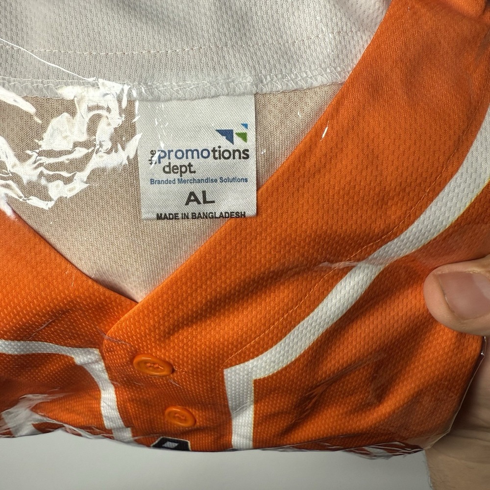 San Antonio Spurs Austin Moody Center Jersey - Orange- Unisex Size Large - Picture 4 of 4